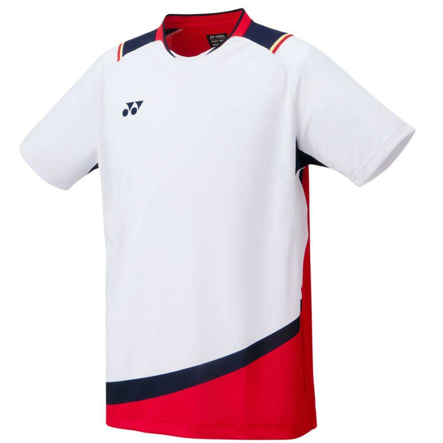 Clothing * | Prefential Price Yonex 10489 Mens Shirt White