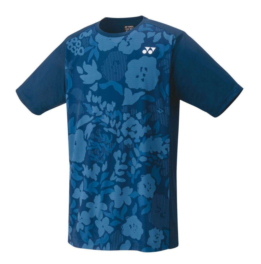 Clothing * | Clearance Yonex 16631 Mens T-Shirt Sapphire Navy