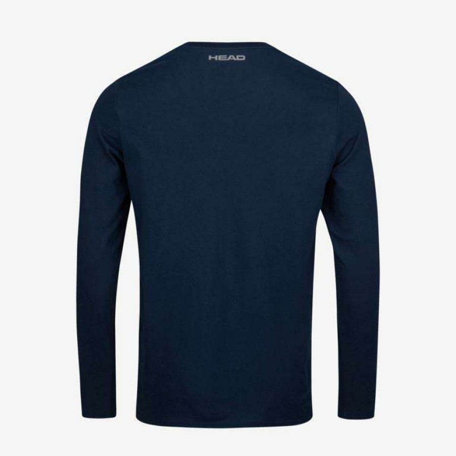 Clothing * | Discount Online Head Club Cliff Mens Long Sleeve Top Dark Blue