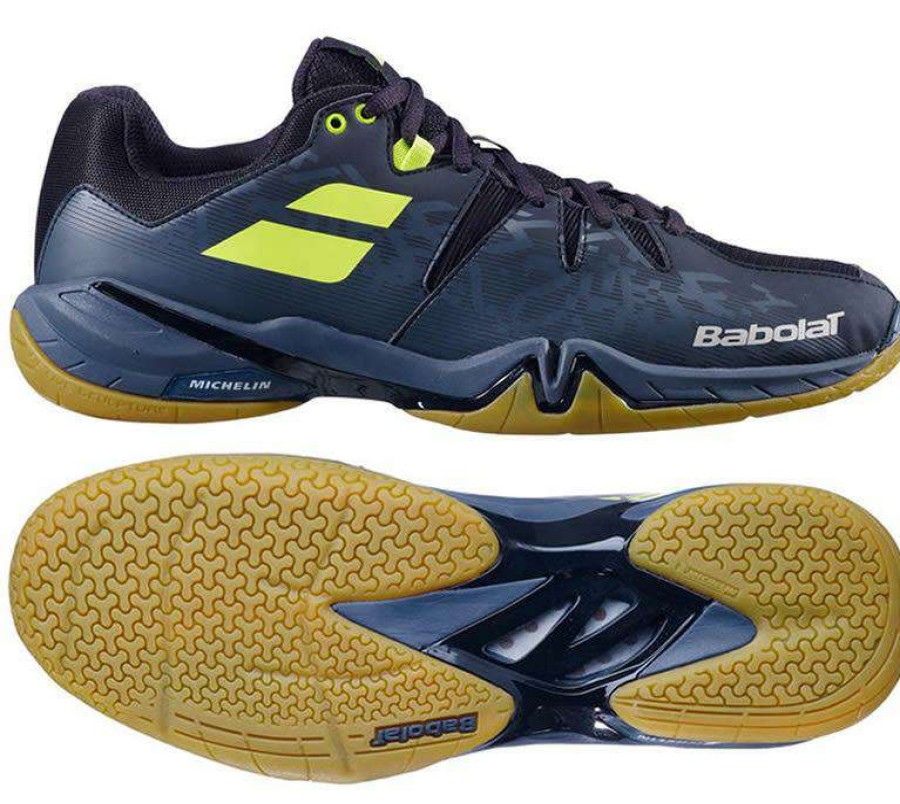 Shoes * | Sales Online Babolat Shadow Spirit Badminton Shoes Black