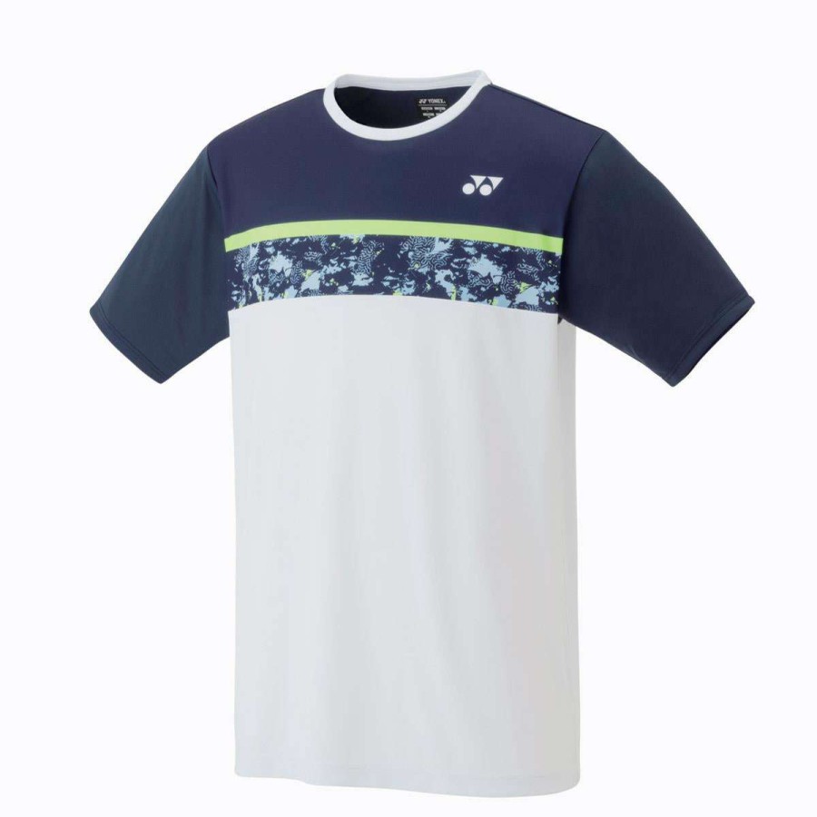 Clothing * | Sales Online Yonex 16568 Mens Badminton T-Shirt White