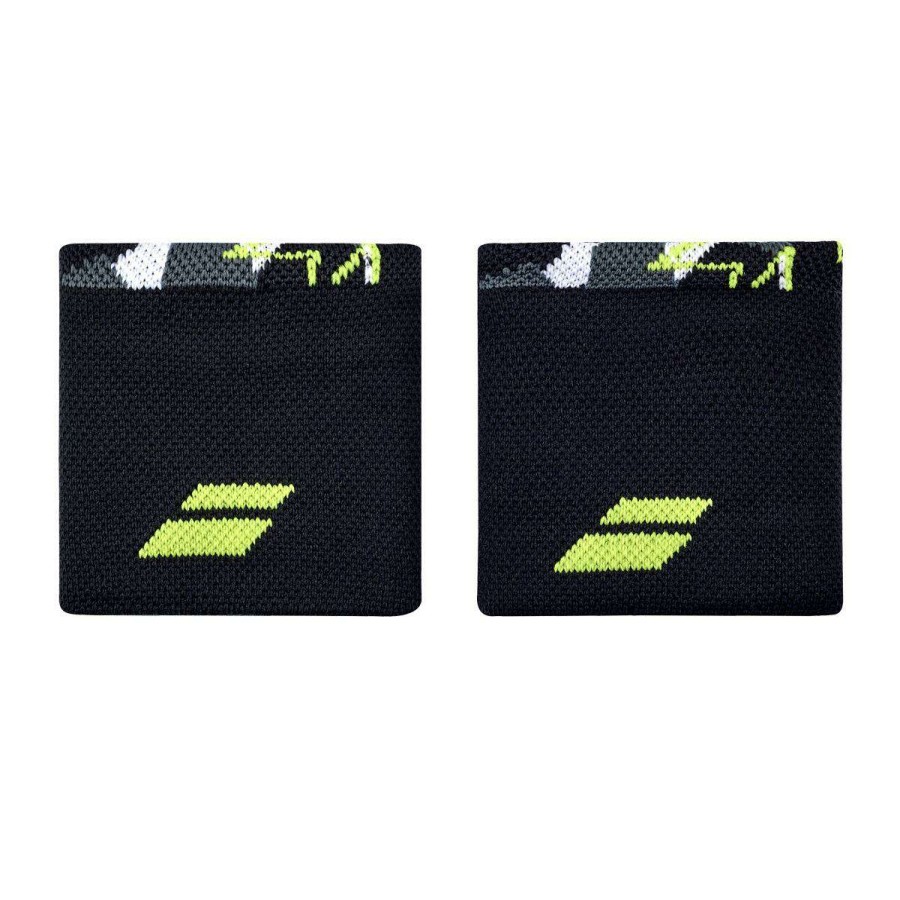 Badminton * | Special Offers Babolat Logo Wristband Grey / Aero