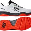 Shoes * | Prefential Price Salming Hawk Court Mens Badminton Shoes White / Black