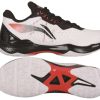 Shoes * | On Sale Li-Ning Thunder Mens Badminton Shoe White / Black