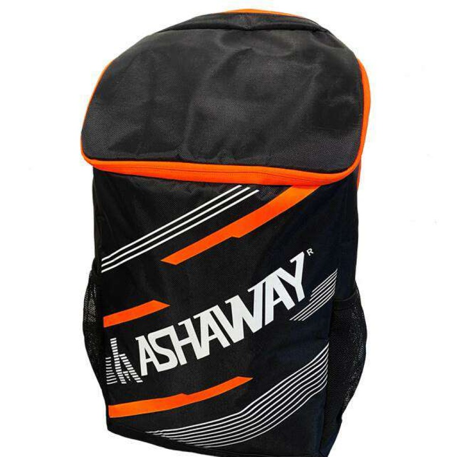 Badminton * | Clearance Ashaway Ahs 09 Haversack Badminton Backpack Black / Lava Orange