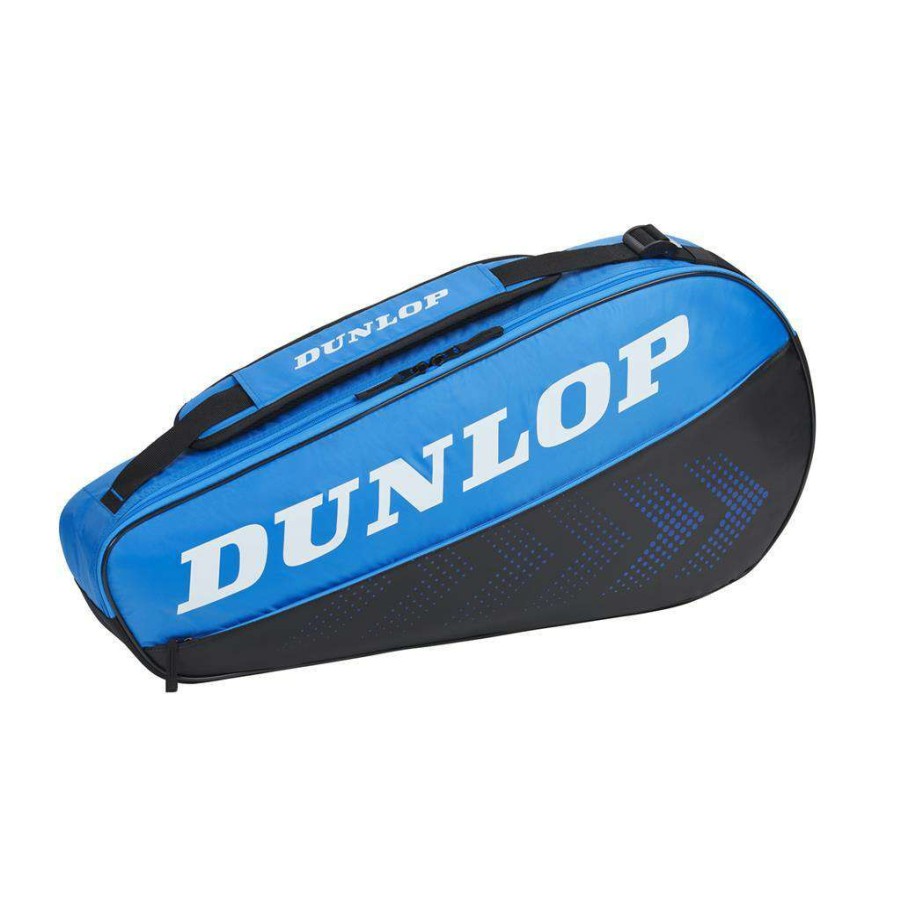 Badminton * | Half Off Dunlop Fx Club 3 Racket Badminton Bag Black / Blue