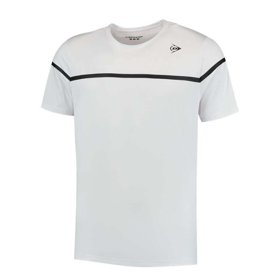 Clothing * | On Sale Dunlop Performance Game 2 Mens T-Shirt White