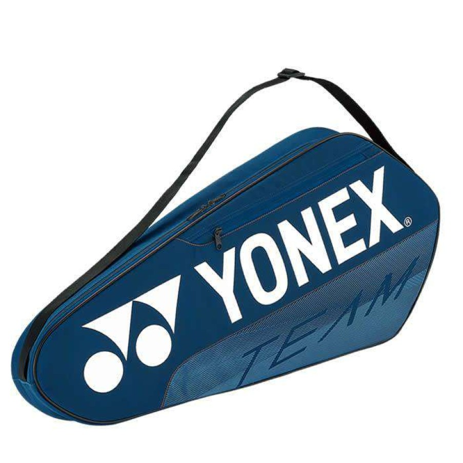 Badminton * | Special Offers Yonex 42123Ex Team 3 Piece Badminton Racket Bag Blue