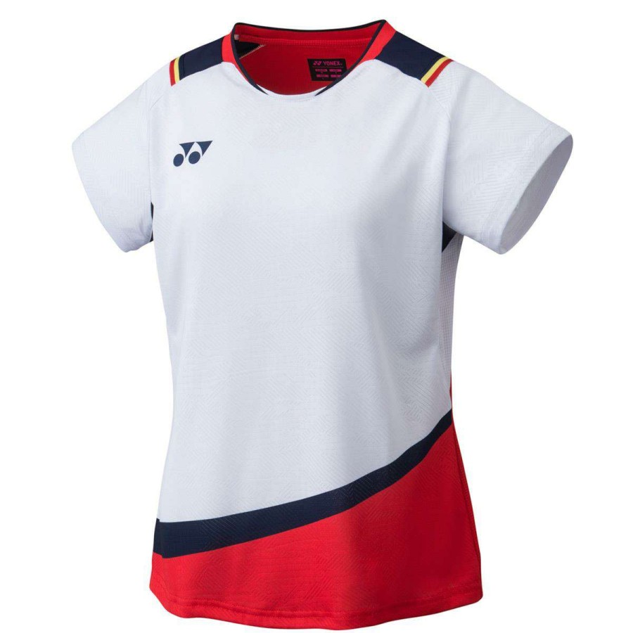 Clothing * | Prefential Price Yonex 20685 Womens Shirt White