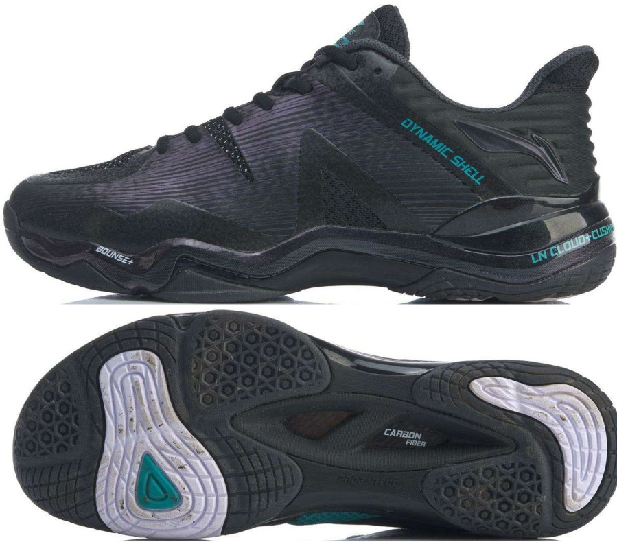 Shoes * | On Sale Li-Ning Sonic Boom 2020 Mens Badminton Shoes Black