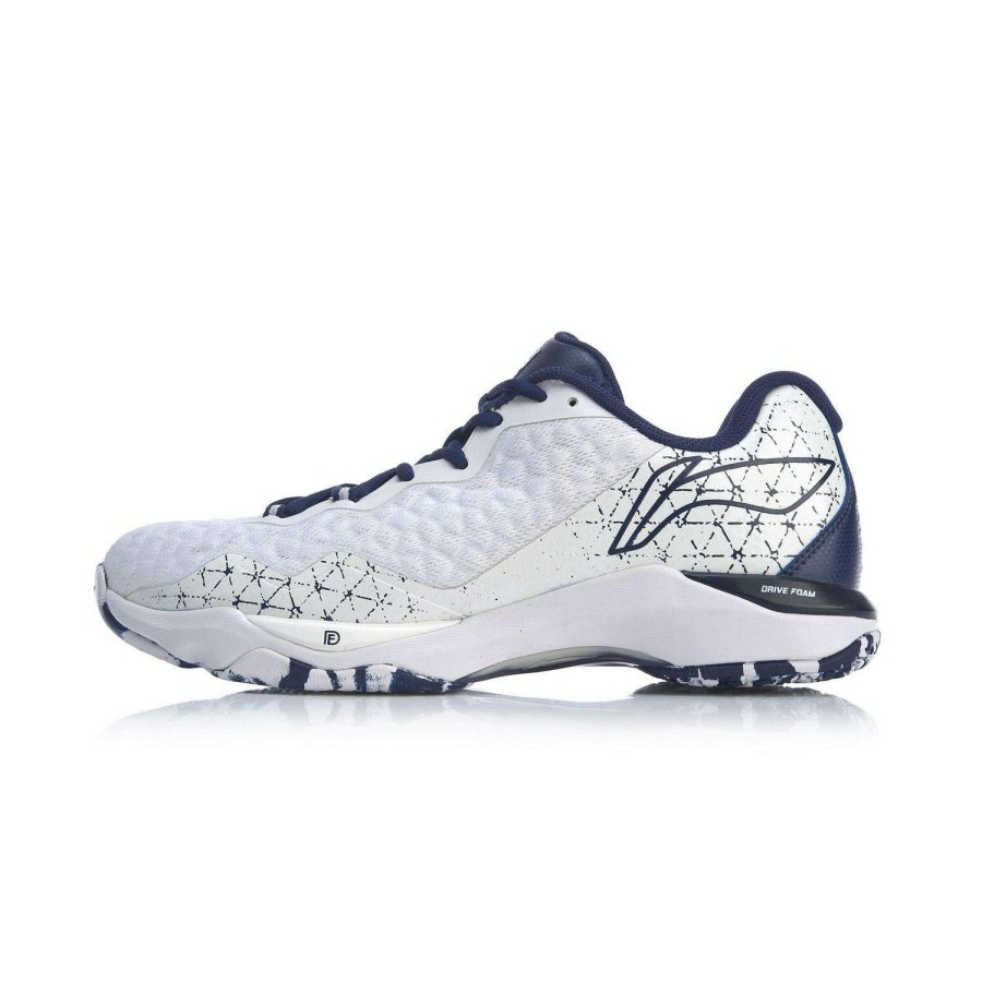 Shoes * | Special Offers Li-Ning Dagger Ii Se Mens Badminton Shoes White