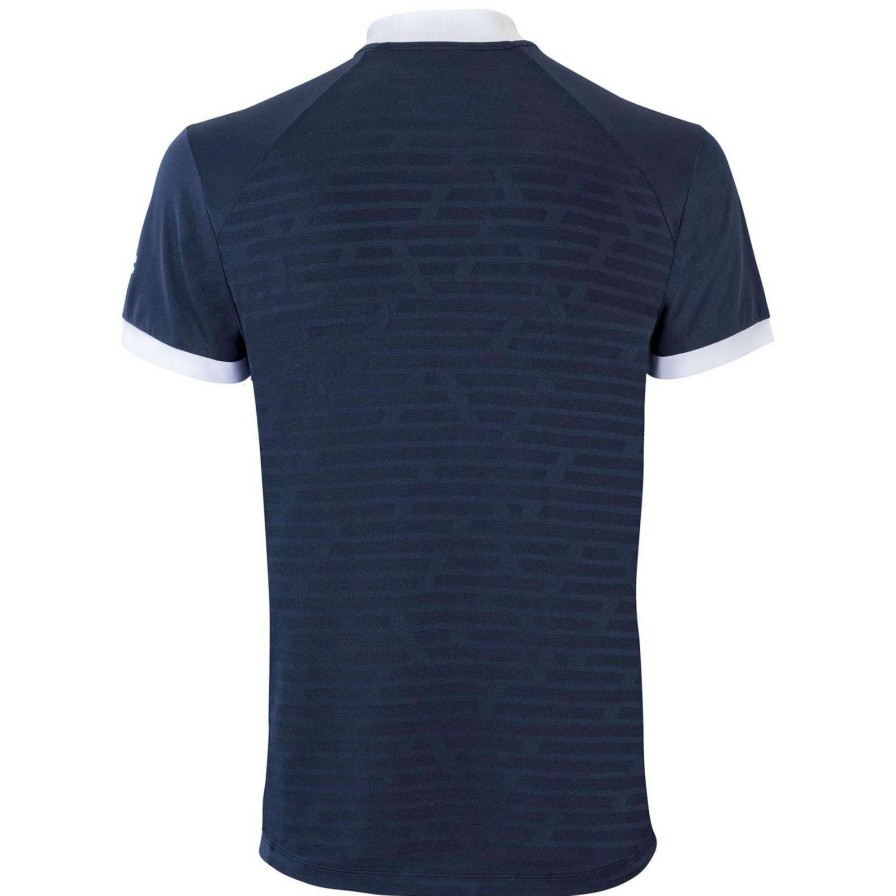 Clothing * | Half Off Tecnifibre Mens F3 Polo Shirt Marine Blue