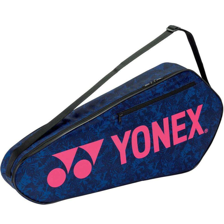 Badminton * | Prefential Price Yonex 42123Ex Team 3 Piece Badminton Racket Bag Navy / Pink