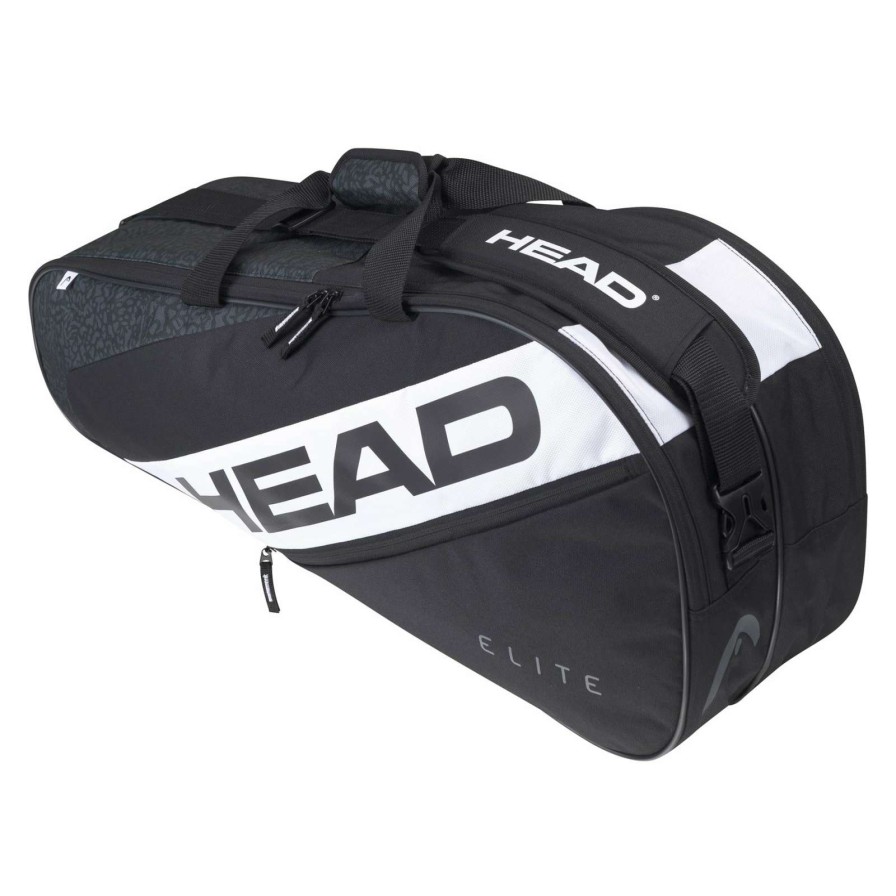 Badminton * | Discount Online Head Elite 6R Combi 6 Racket Bag Black / White