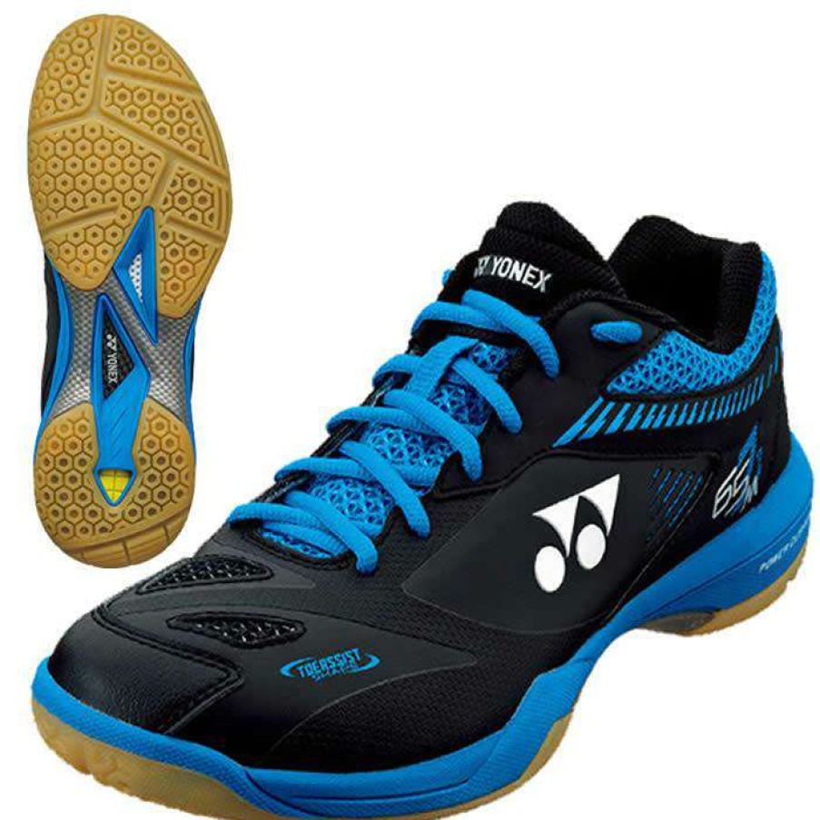 Shoes * | Limit Offer Yonex Power Cushion 65Z2 Men Badminton Shoes Black Blue