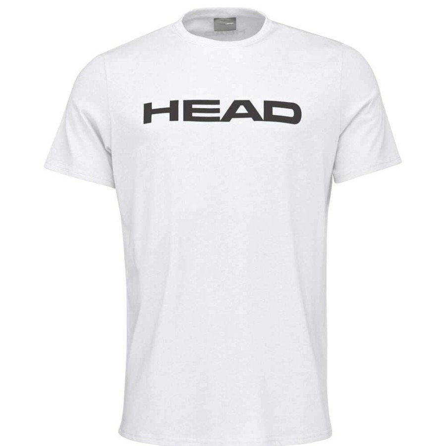 Clothing * | Sales Online Head Club Basic Mens Badminton T-Shirt White