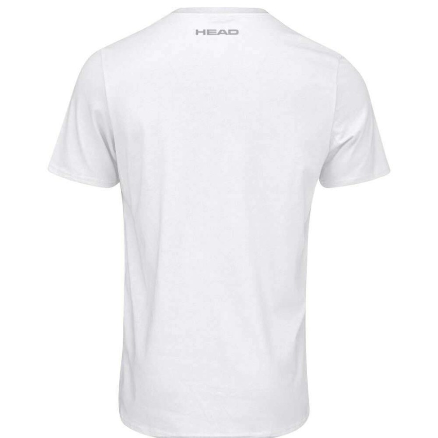 Clothing * | Sales Online Head Club Basic Mens Badminton T-Shirt White