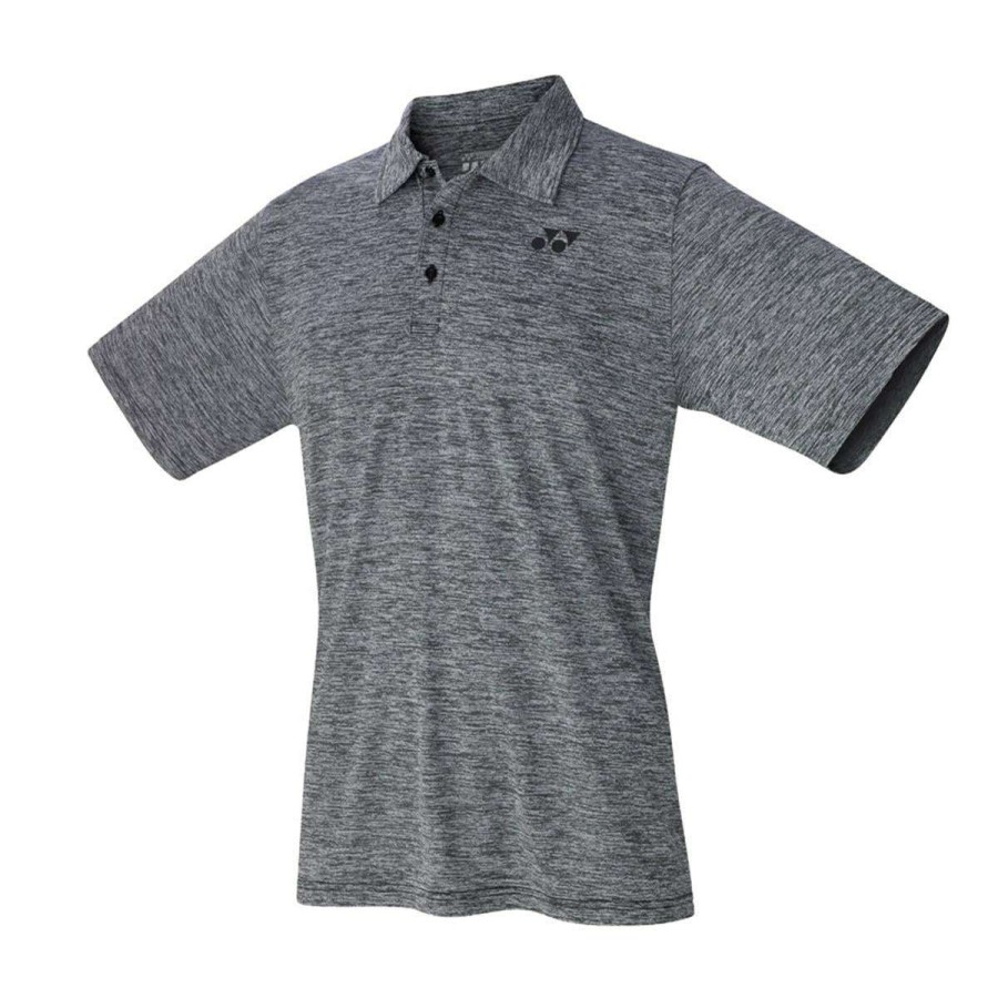 Clothing * | Sales Online Yonex Yp1003 Grey Mens Badminton Polo Shirt