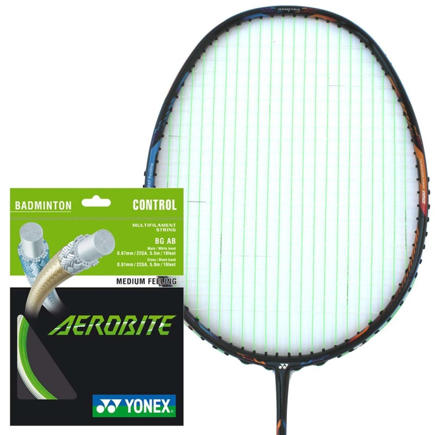 Badminton * | Sales Online Yonex Aerobite Badminton String White Green 0.67/0.61Mm 10M Packet