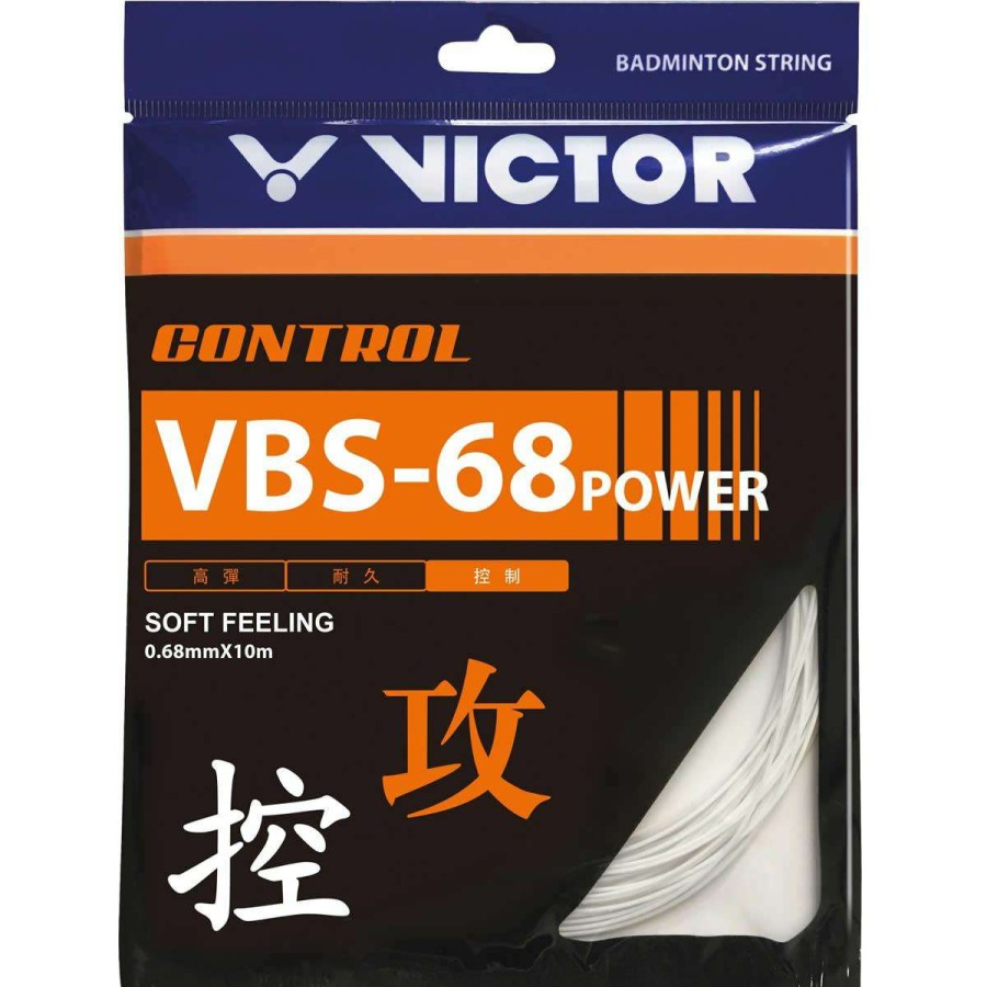 Badminton * | Half Off Victor Vbs 68P Power 10M Badminton String Set 0.68Mm 10M