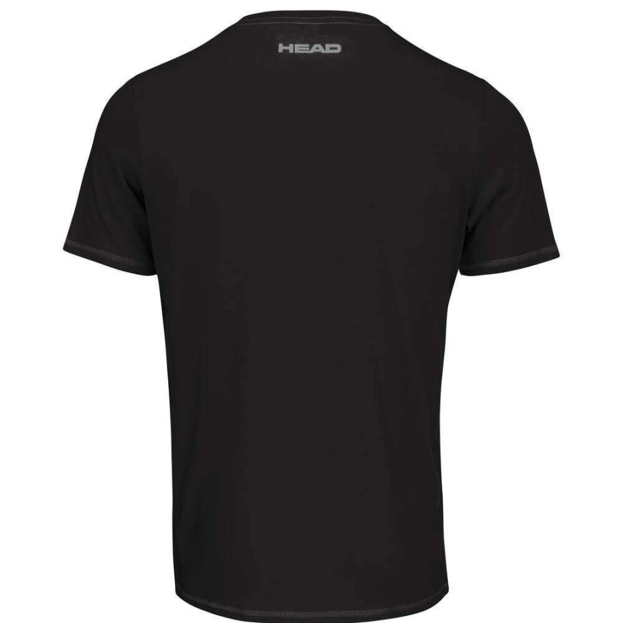 Clothing * | Prefential Price Head Club Basic Mens Badminton T-Shirt Black