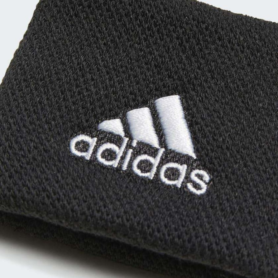 Badminton * | On Sale Adidas Wristband Sweatband Small Black