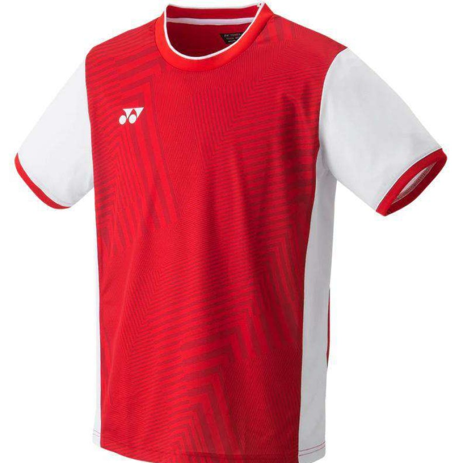 Clothing * | Sales Online Yonex 10514 Mens T-Shirt Ruby Red (Team China) Ruby Red