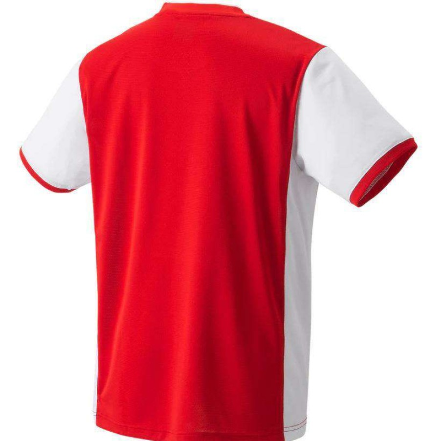 Clothing * | Sales Online Yonex 10514 Mens T-Shirt Ruby Red (Team China) Ruby Red