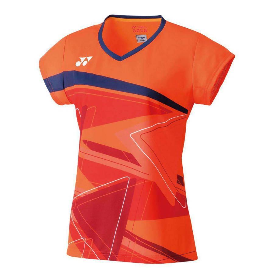 Clothing * | Special Offers Yonex 20521 Womens T-Shirt Flash Orange