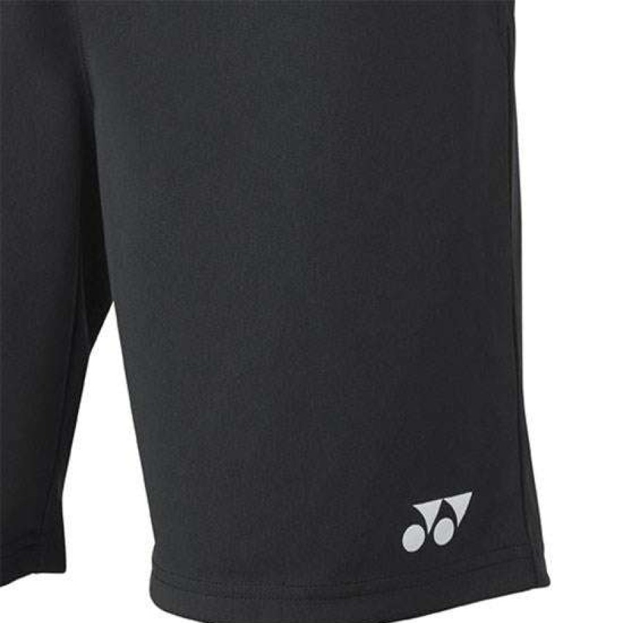 Clothing * | On Sale Yonex Ys4000Ex Black Junior Badminton Shorts