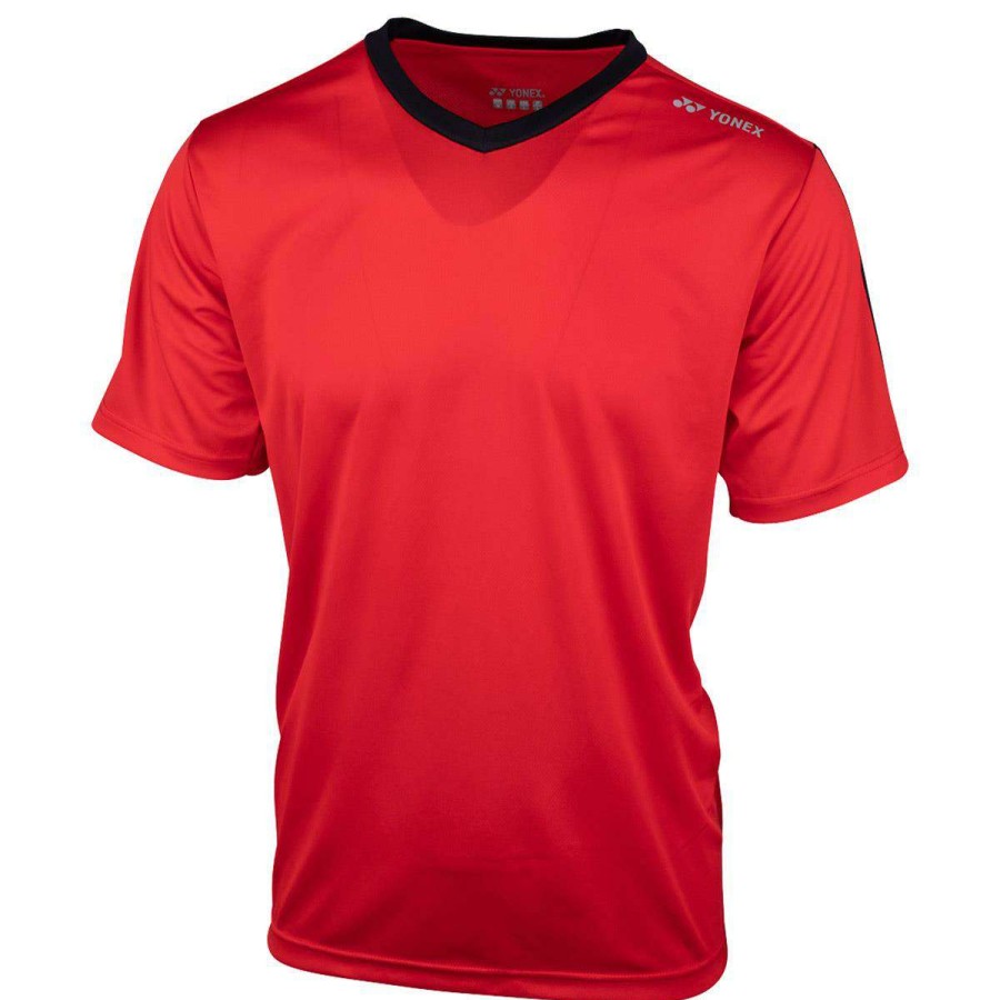 Clothing * | Half Off Yonex Ytm3 Mens Badminton T-Shirt Red