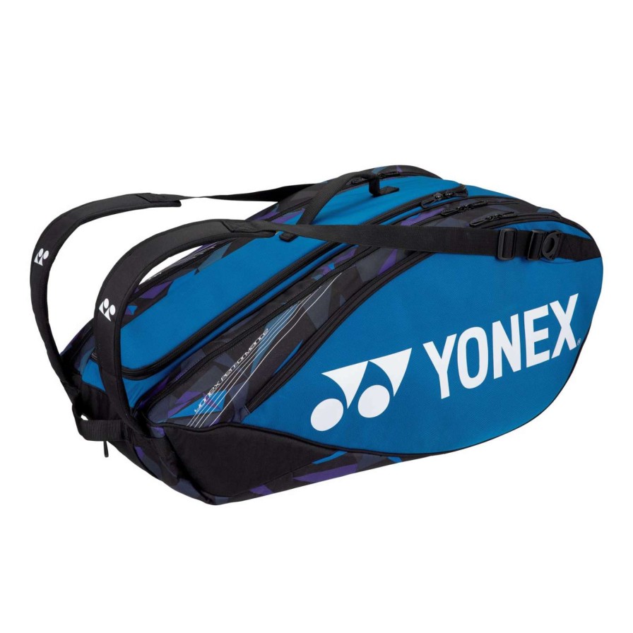 Badminton * | Clearance Yonex 9 Piece Pro Badminton Racket Bag 92229 Fine Blue