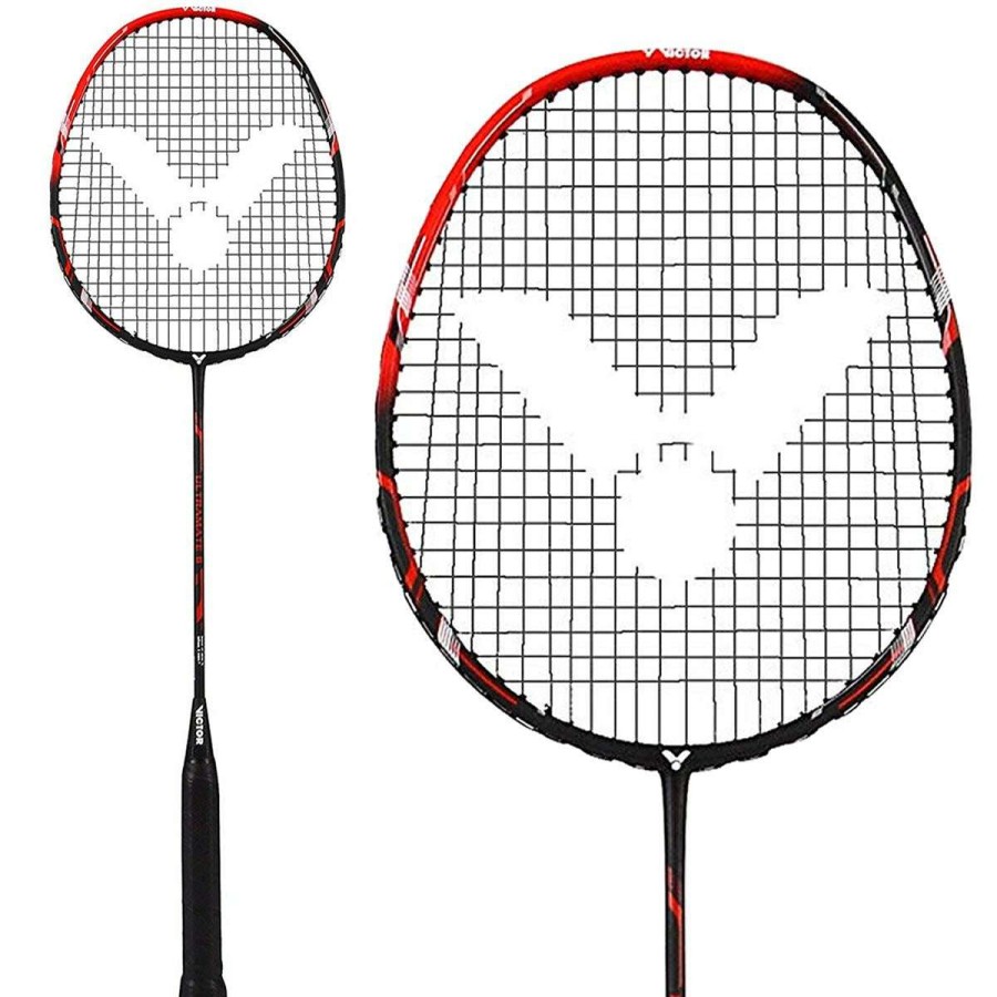 Badminton * | Sales Online Victor Ultramate 6 Badminton Racket Red Black