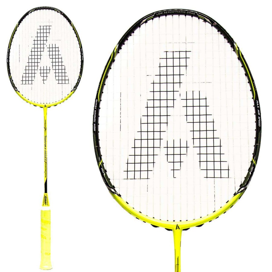 Badminton * | Prefential Price Ashaway Phantom X Speed Ii Badminton Racket Yellow Black