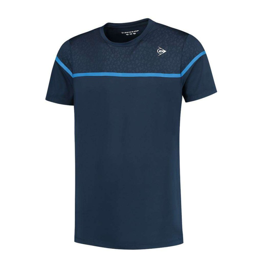 Clothing * | Prefential Price Dunlop Performance Game 2 Mens T-Shirt Navy Blue