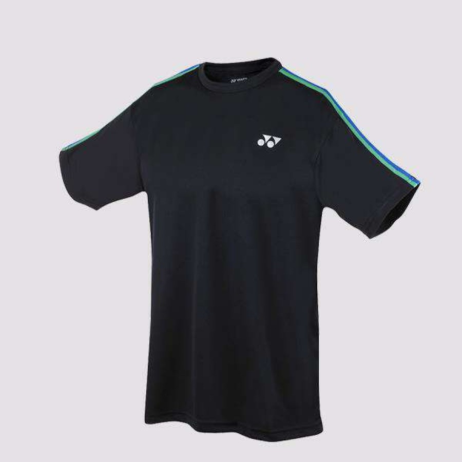 Clothing * | Clearance Yonex Yt1004Jex Junior Badminton T-Shirt Black