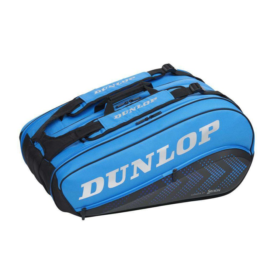 Badminton * | Special Offers Dunlop Fx Club 6 Racket Badminton Bag Black / Blue