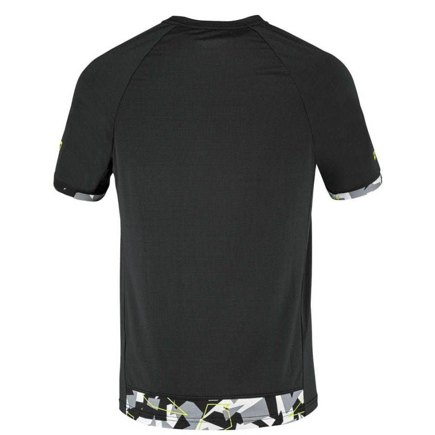 Clothing * | Half Off Babolat Aero Crew Neck Mens Badminton T-Shirt Black