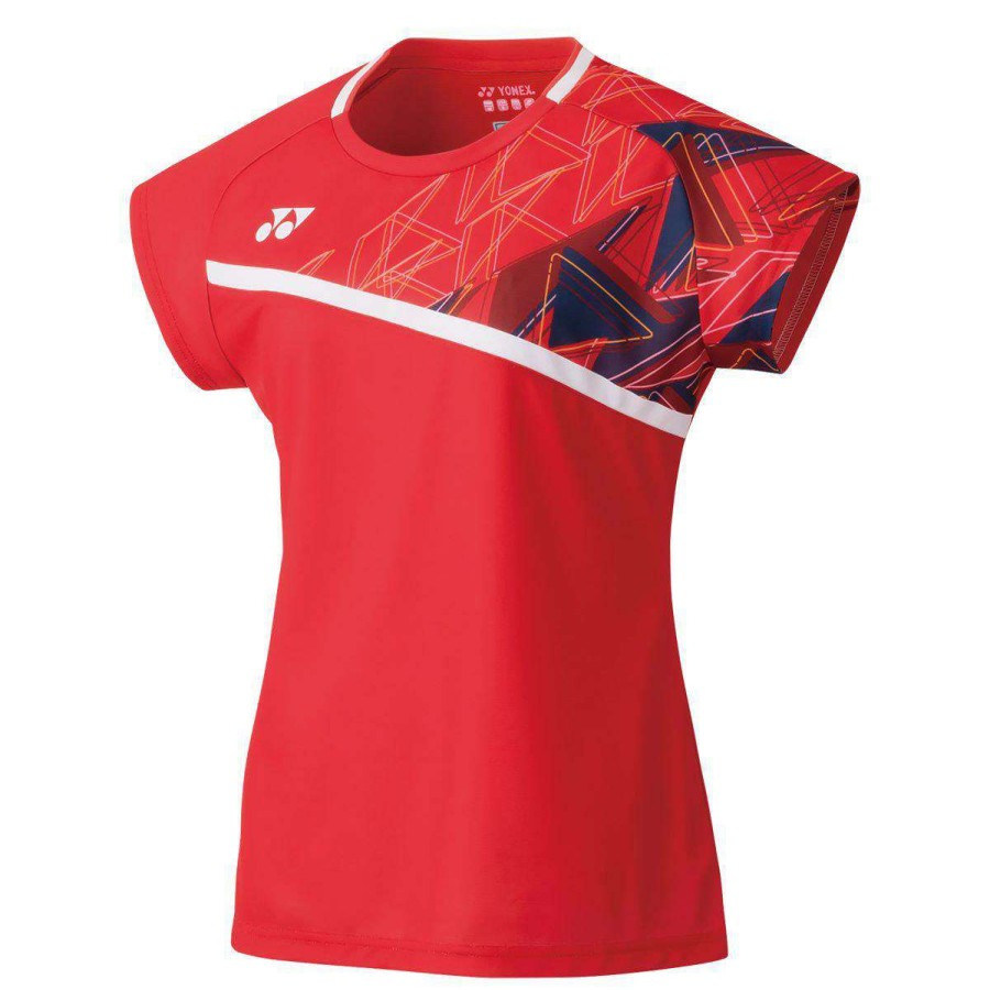 Clothing * | Half Off Yonex 20522 Womens T-Shirt Flash Red