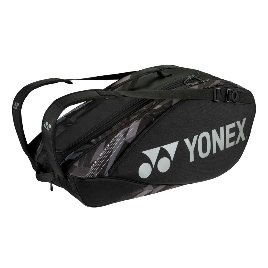 Badminton * | Half Off Yonex 9 Piece Pro Badminton Racket Bag 92229 Black