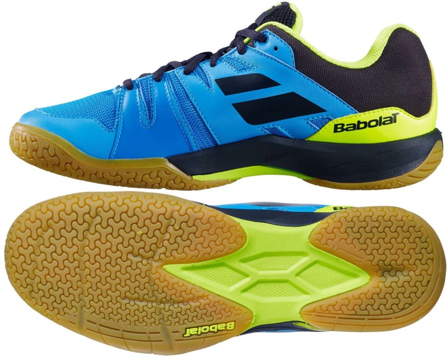 Shoes * | Half Off Babolat Shadow Team Mens Badminton Shoes Malibu Blue