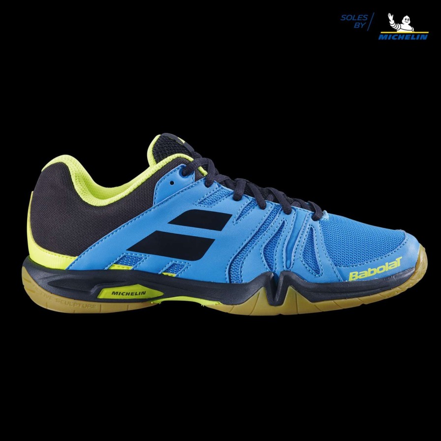 Shoes * | Half Off Babolat Shadow Team Mens Badminton Shoes Malibu Blue