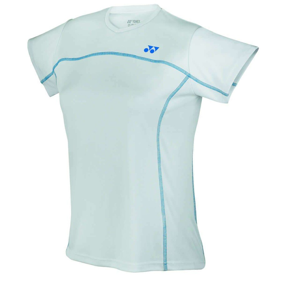 Clothing * | Sales Online Yonex Ytl1 White Team Ladies / Womens Badminton T-Shirt