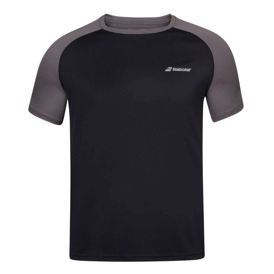 Clothing * | Special Offers Babolat Mens Play Crew Neck T-Shirt Black