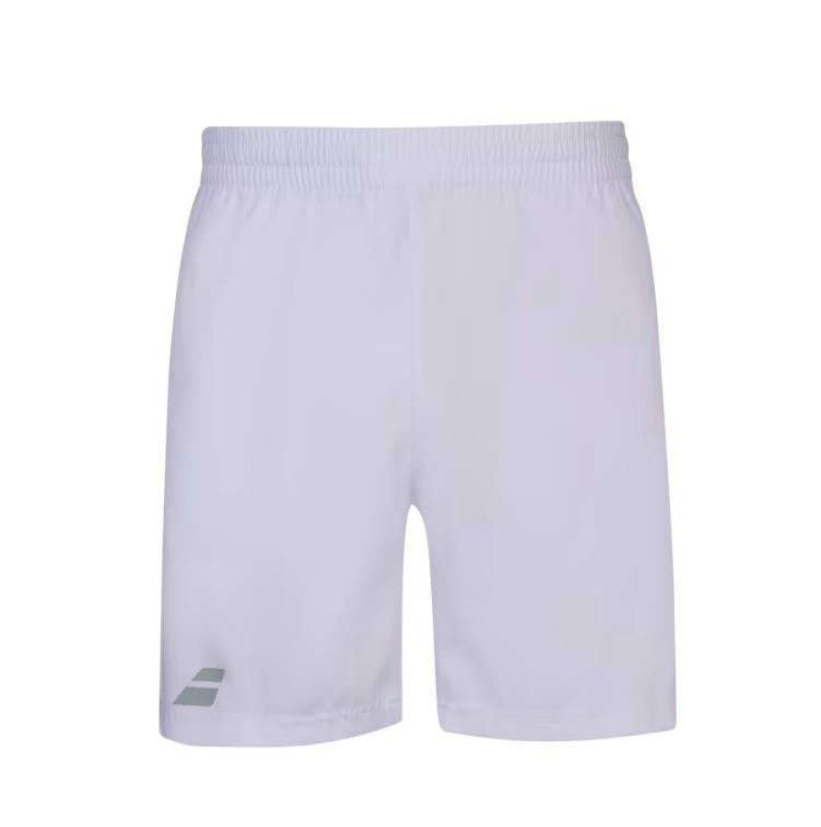 Clothing * | Special Offers Babolat Play Mens Shorts White