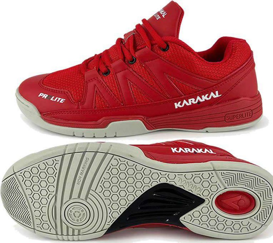 Shoes * | Sales Online Karakal Kf Pro Lite Badminton Shoes New Red