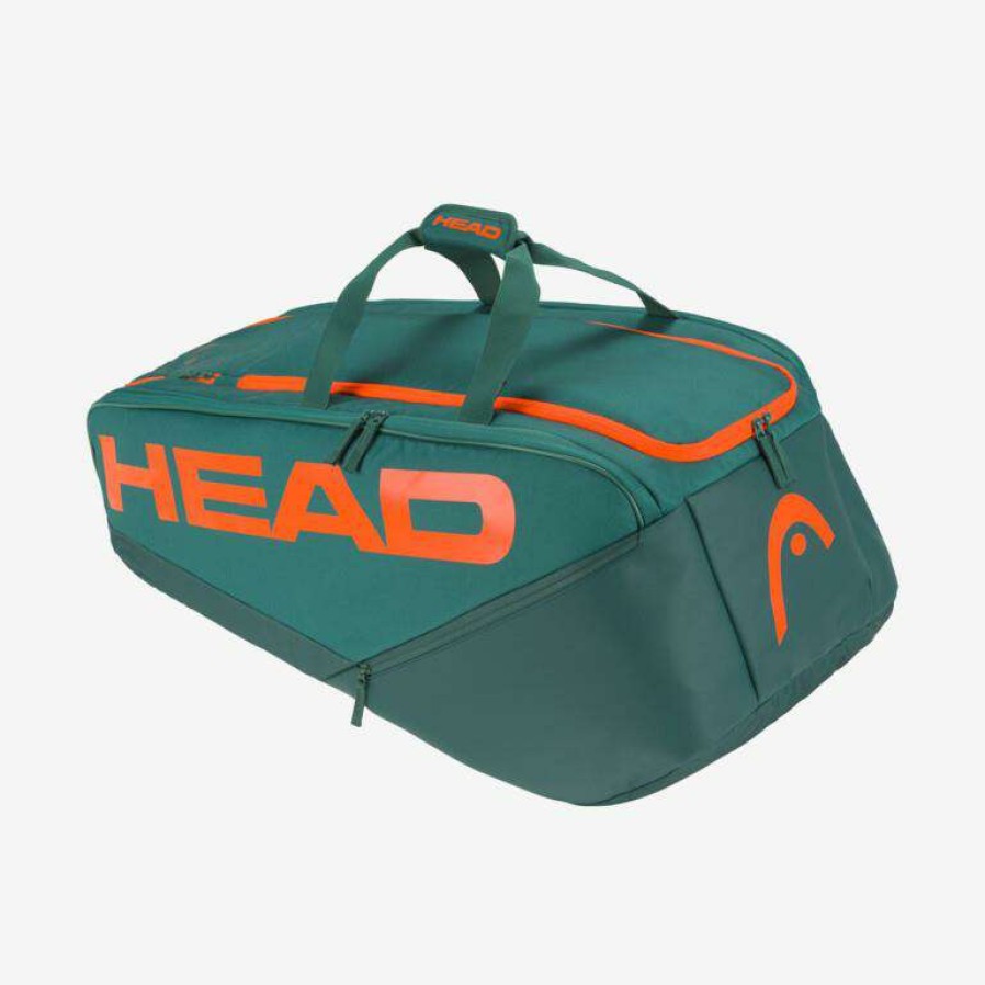 Badminton * | On Sale Head Pro Racket Bag Xl Dyfo (Green / Orange)