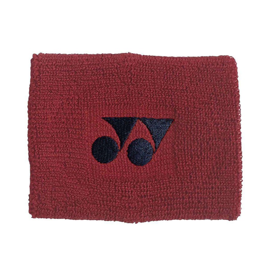 Badminton * | Half Off Yonex Ac46088 Sweat Wristband Dark Red