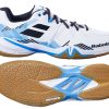 Shoes * | Discount Online Babolat Shadow Spirit Mens Badminton Shoes White / Black