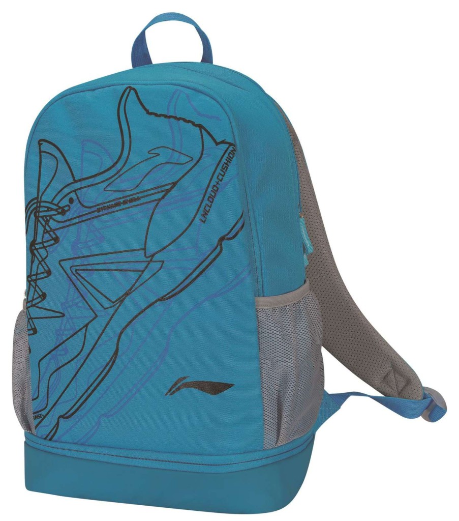 Badminton * | Special Offers Li-Ning Sonic Boom Badminton Backpack Blue